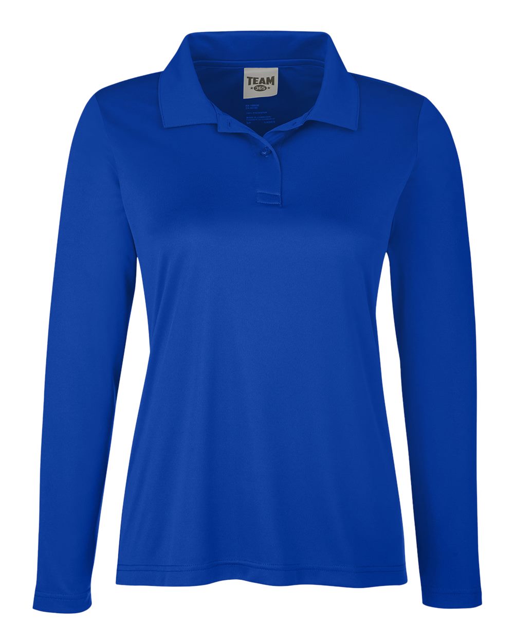 Women's Zone Performance Long Sleeve Polo - Front - B721D9752 - Sport Royal