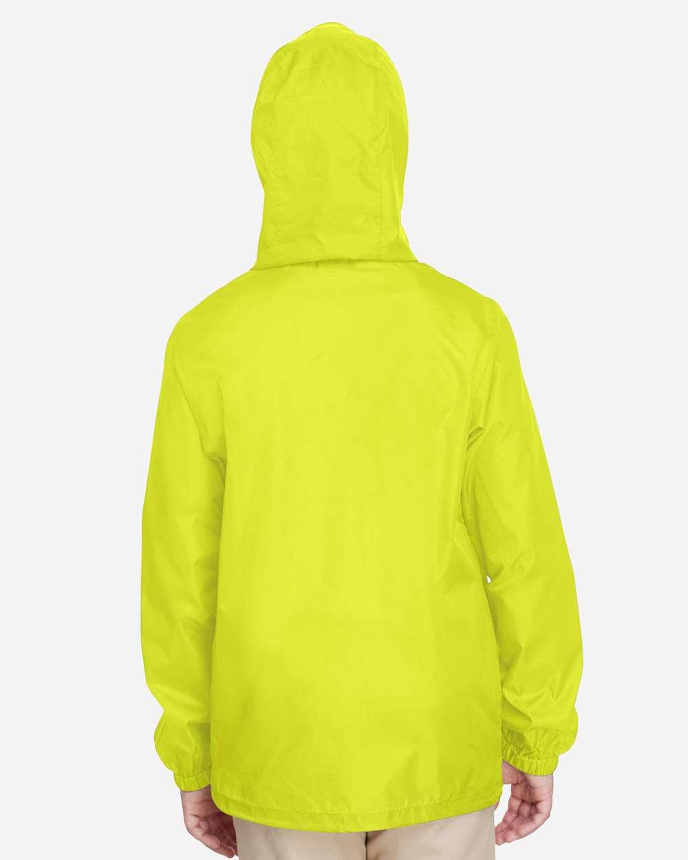 Youth Zone Protect Lightweight Jacket - OnModelBack - B730D9174 - Safety Yellow