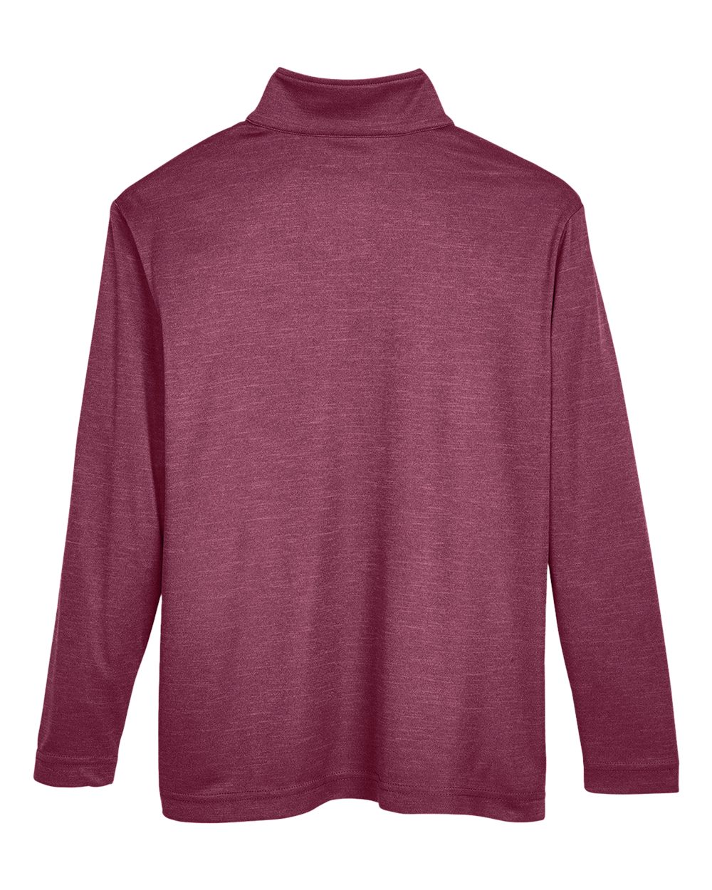 Youth Zone Sonic Heather Performance Quarter-Zip Pullolver - Back - B703D9533 - Sport Maroon Heather