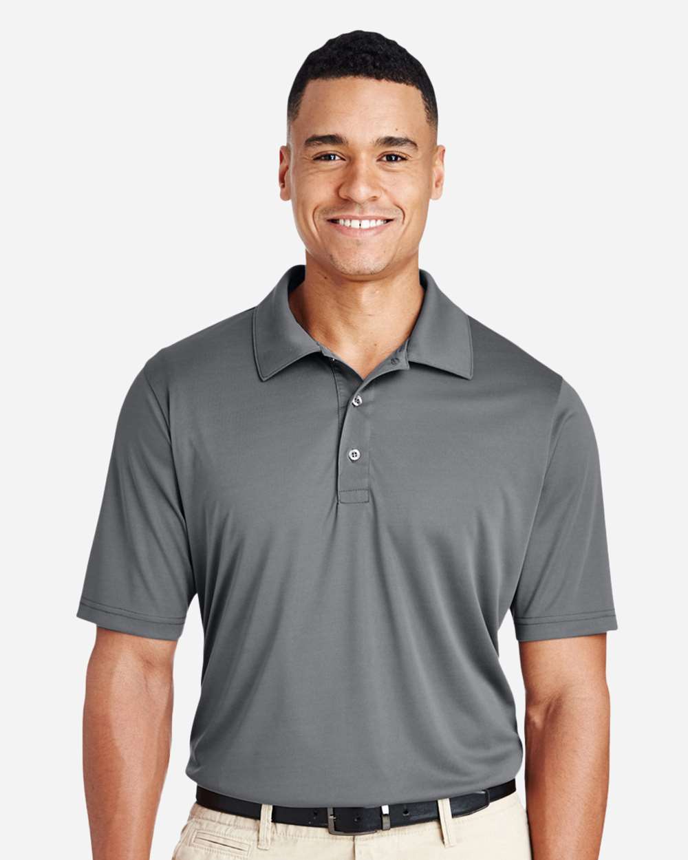 Men's Tall Zone Performance Polo - OnModelFront - B722D9135 - Sport Graphite