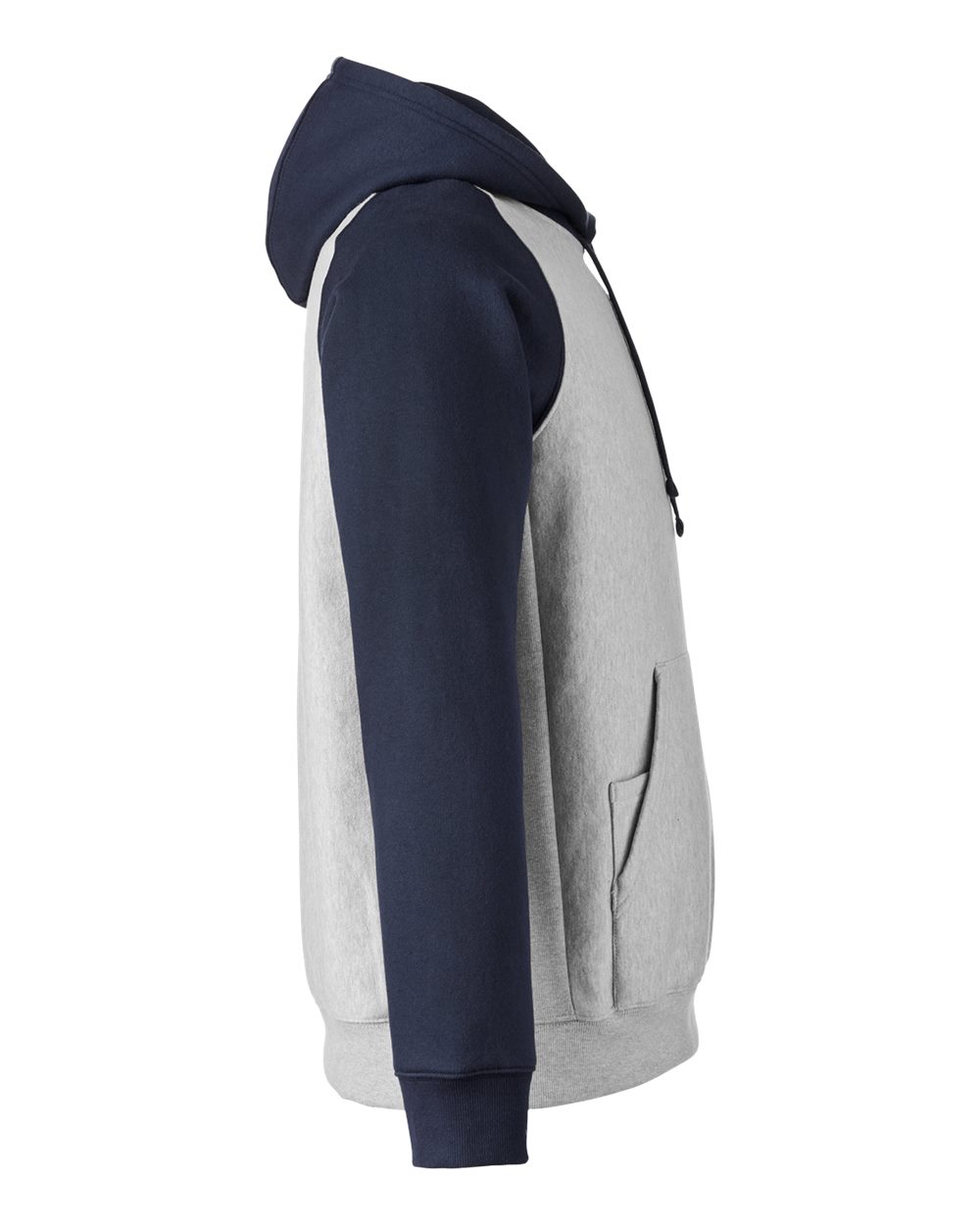 Unisex Zone HydroSport™ Heavyweight Colorblock Hooded Sweatshirt - DirectSide - B760D9653 - Athletic Heather/ Sport Dark Navy