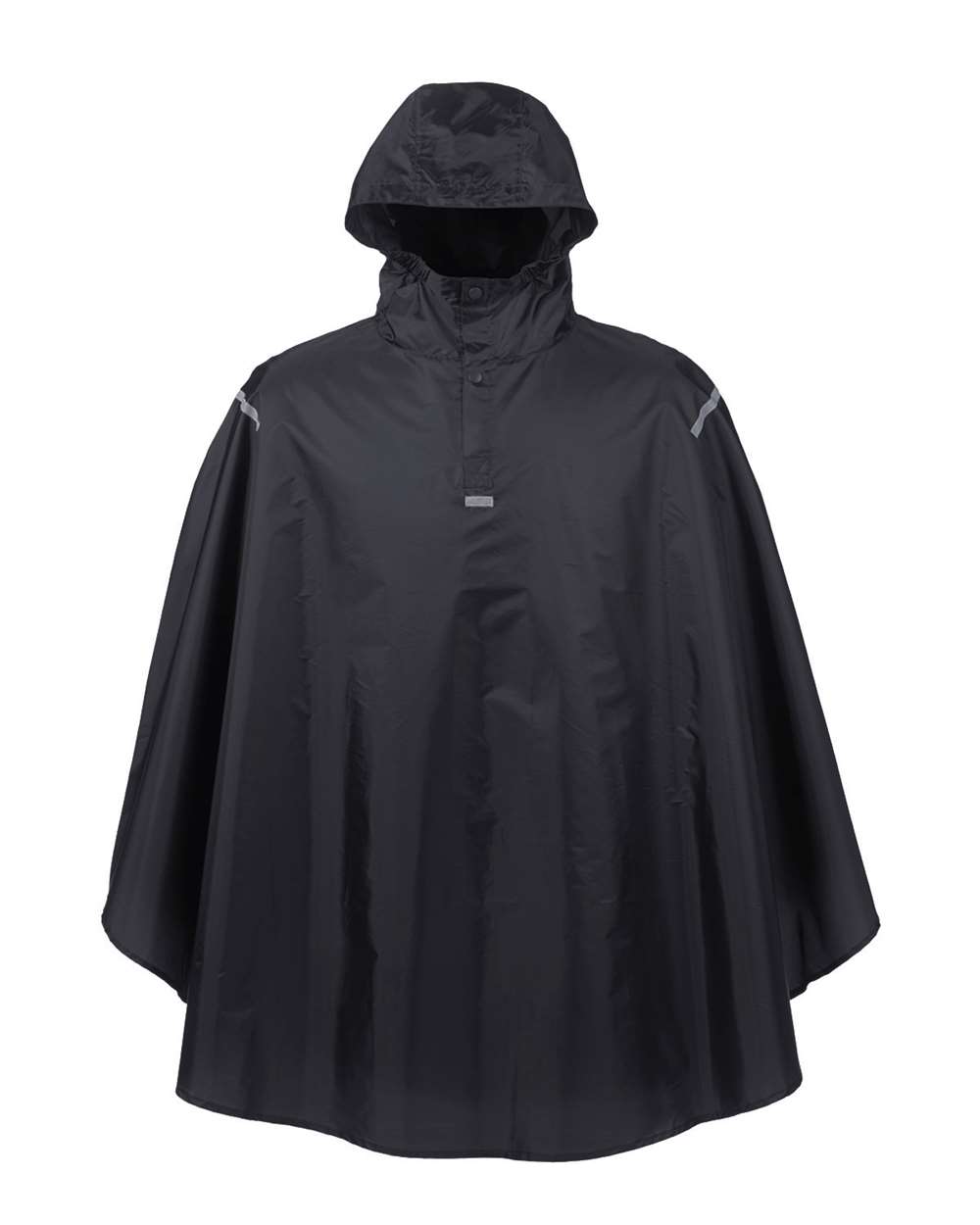 Unisex Zone Protect Packable Poncho - Front - B727D9500 - Black