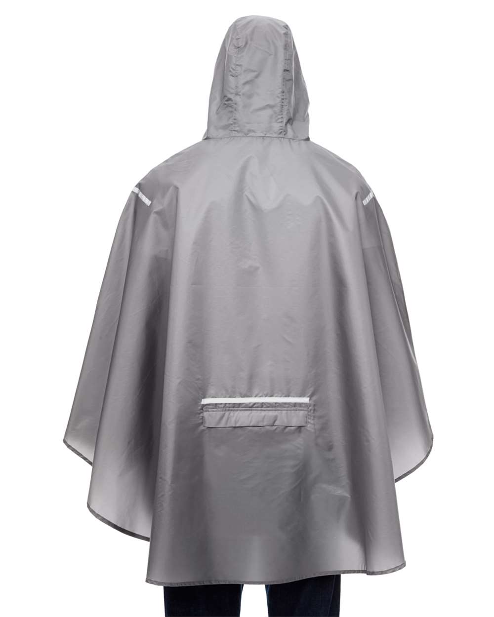 Unisex Zone Protect Packable Poncho - OnModelBack - B727D9130 - Sport Graphite