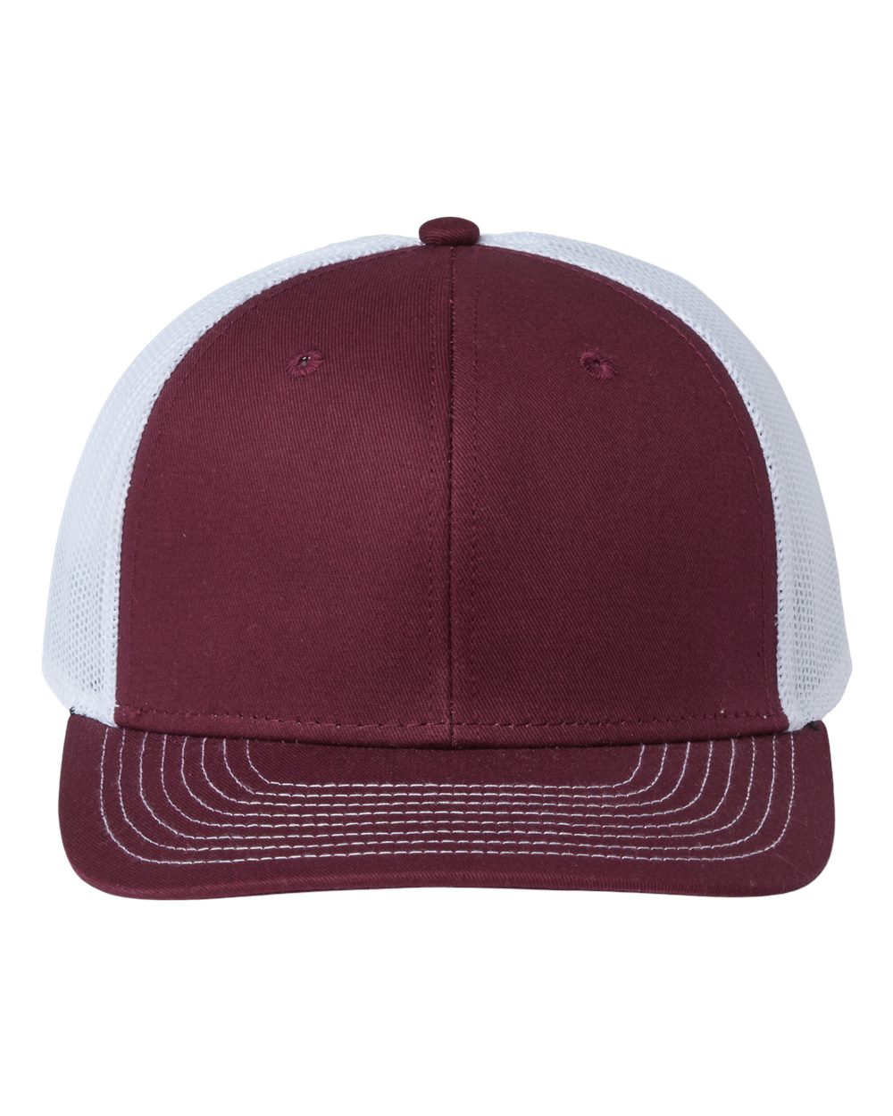 Everyday Trucker Cap - Front - B94495530 - Maroon/ White
