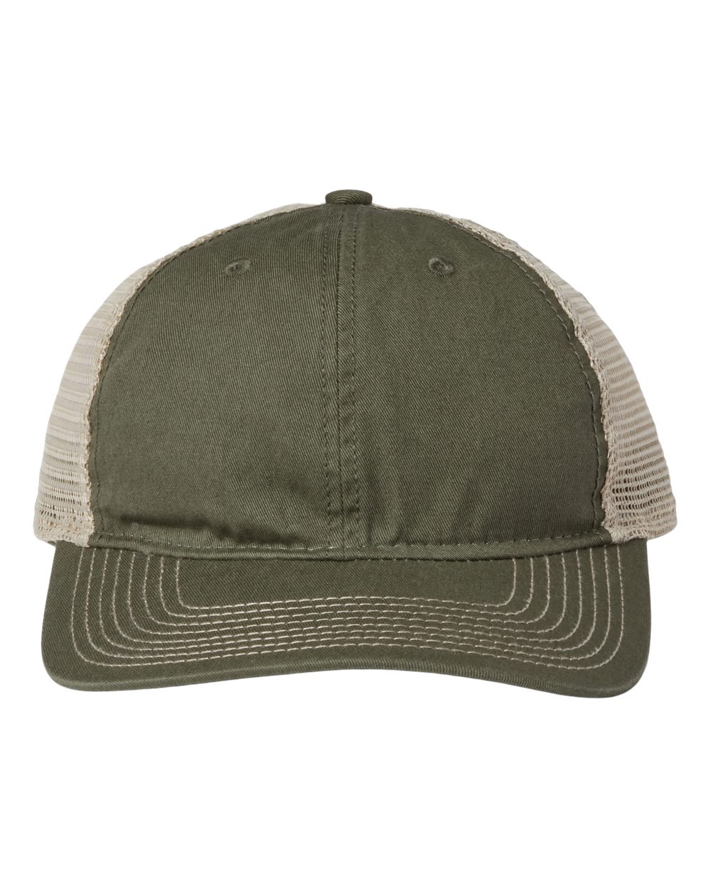 Soft Trucker Cap - Front - B96295110 - Light Olive/ Khaki