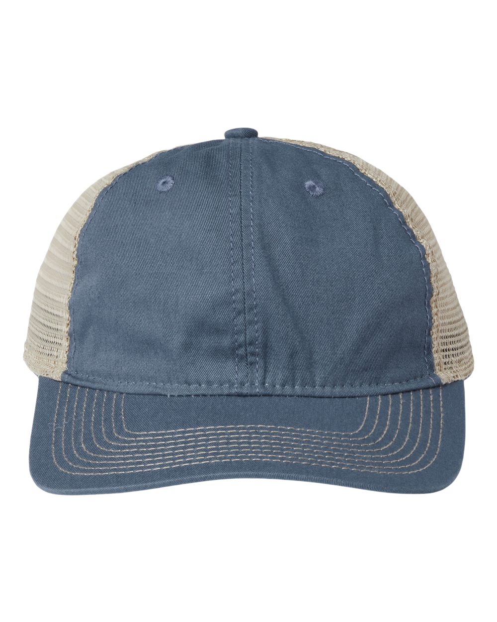 Soft Trucker Cap - Front - B96295120 - Marine/ Khaki