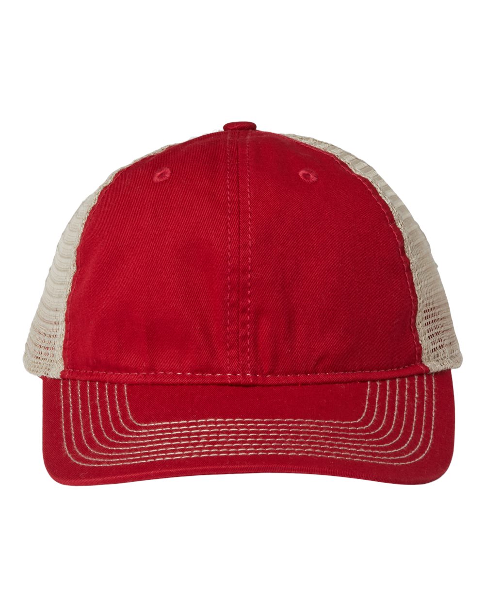 Soft Trucker Cap - Front - B96295150 - Vintage Red/ Khaki