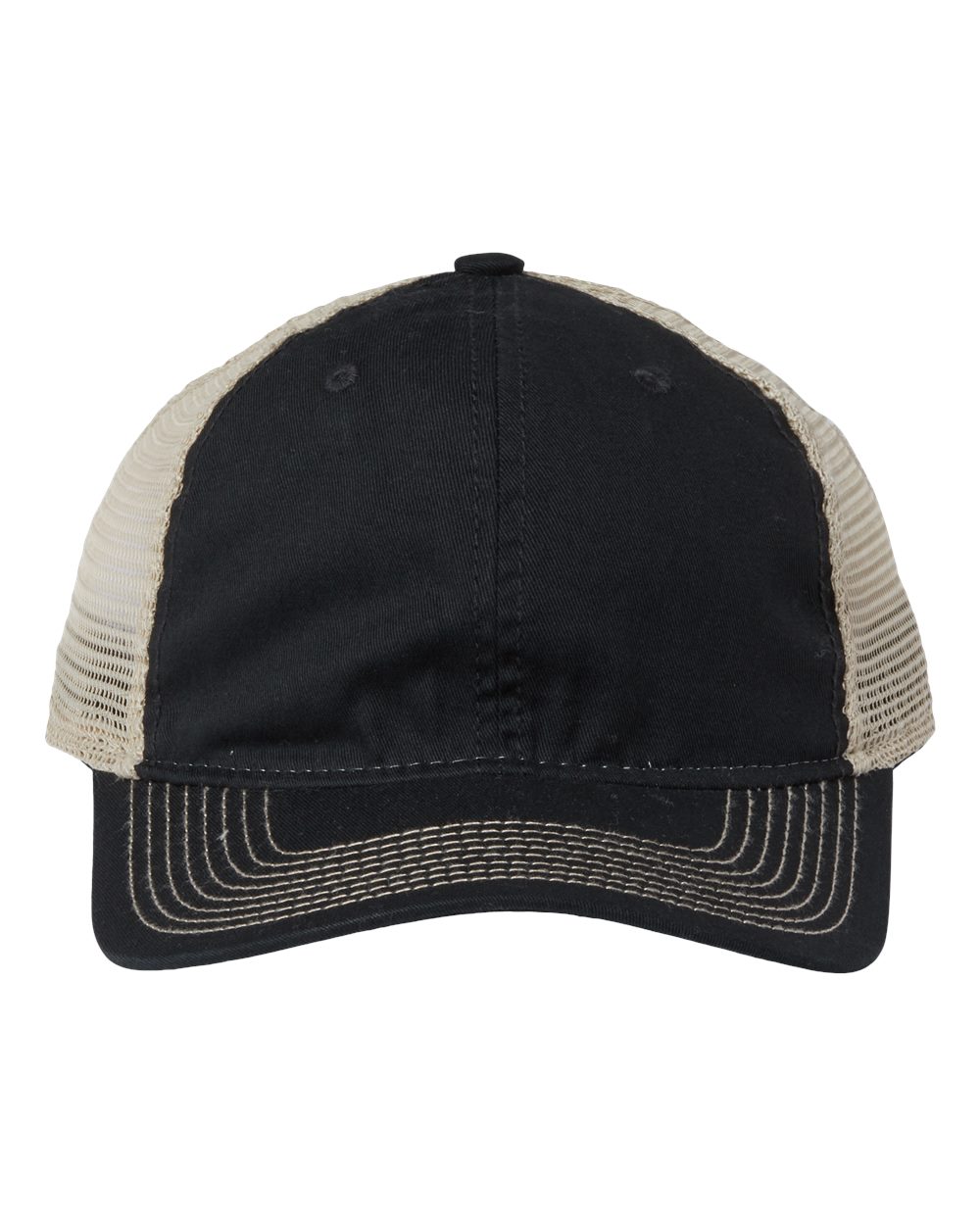 Soft Trucker Cap - Front - B96295500 - Black/ Khaki