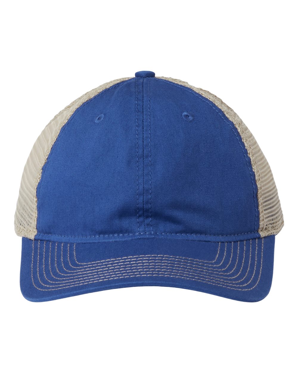 Soft Trucker Cap - Front - B96295750 - Royal/ Khaki