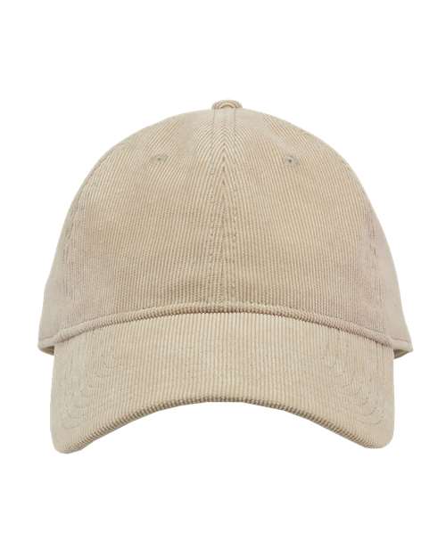 Relaxed Corduroy Cap - Front - B12995240 - Stone