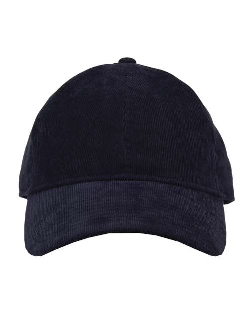 Relaxed Corduroy Cap - Front - B12995650 - Navy