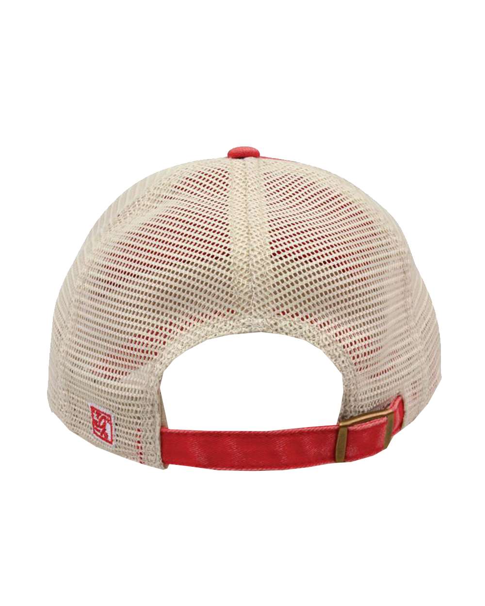 Pigment-Dyed Trucker Cap - Back - B13195700 - Red/ Stone