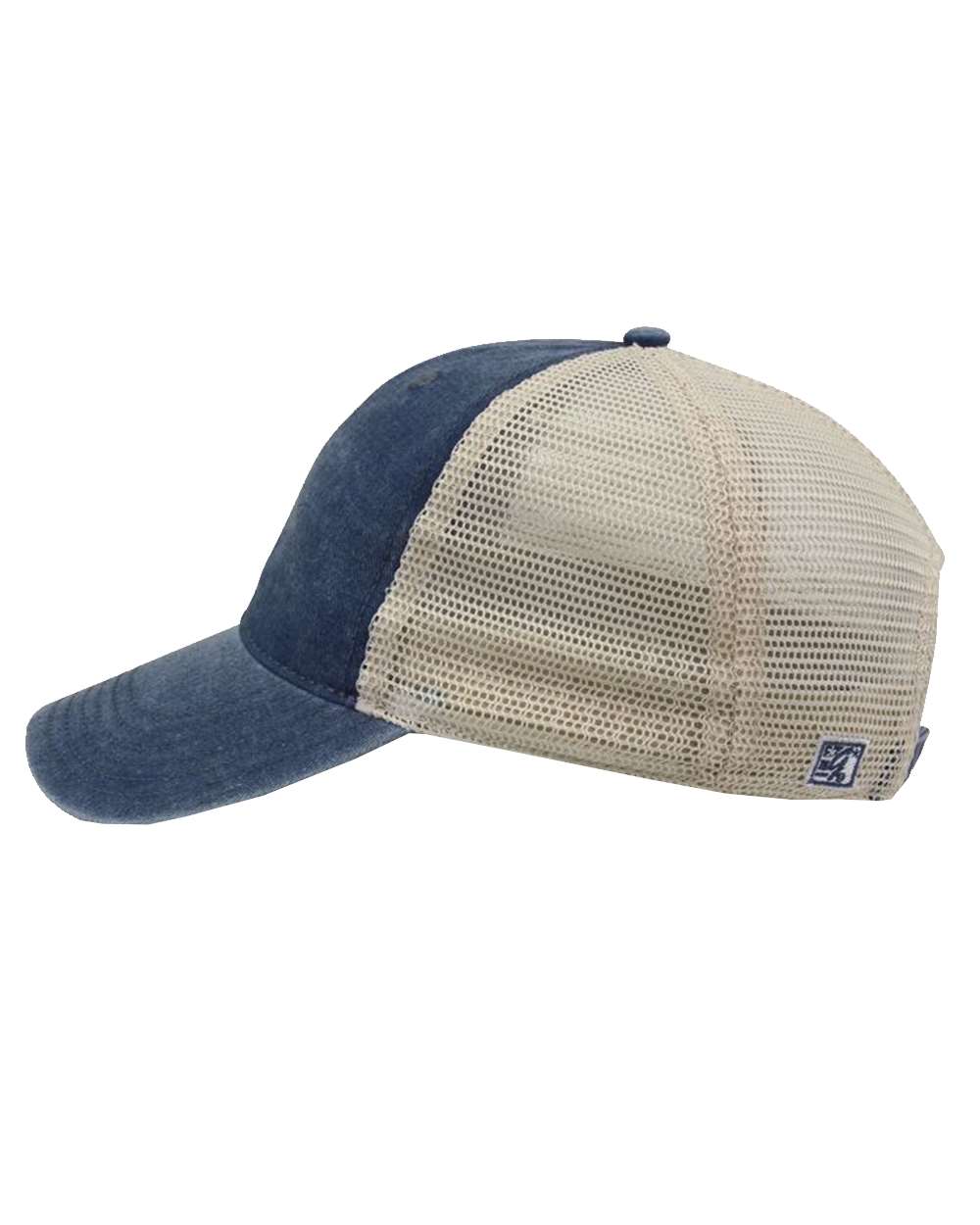 Pigment-Dyed Trucker Cap - DirectSide - B13195650 - Navy/ Stone