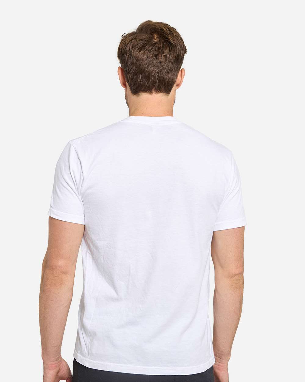 Unisex Colors Garment-Dyed T-Shirt - OnModelBack - B807E0003 - White
