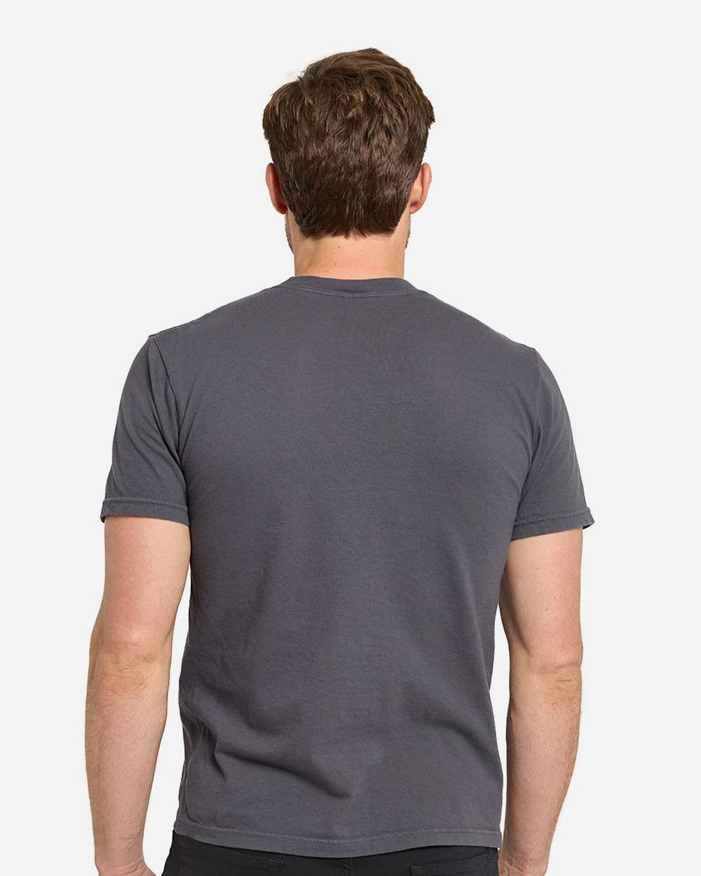 Unisex Colors Garment-Dyed T-Shirt - OnModelBack - B807E0093 - Graphite