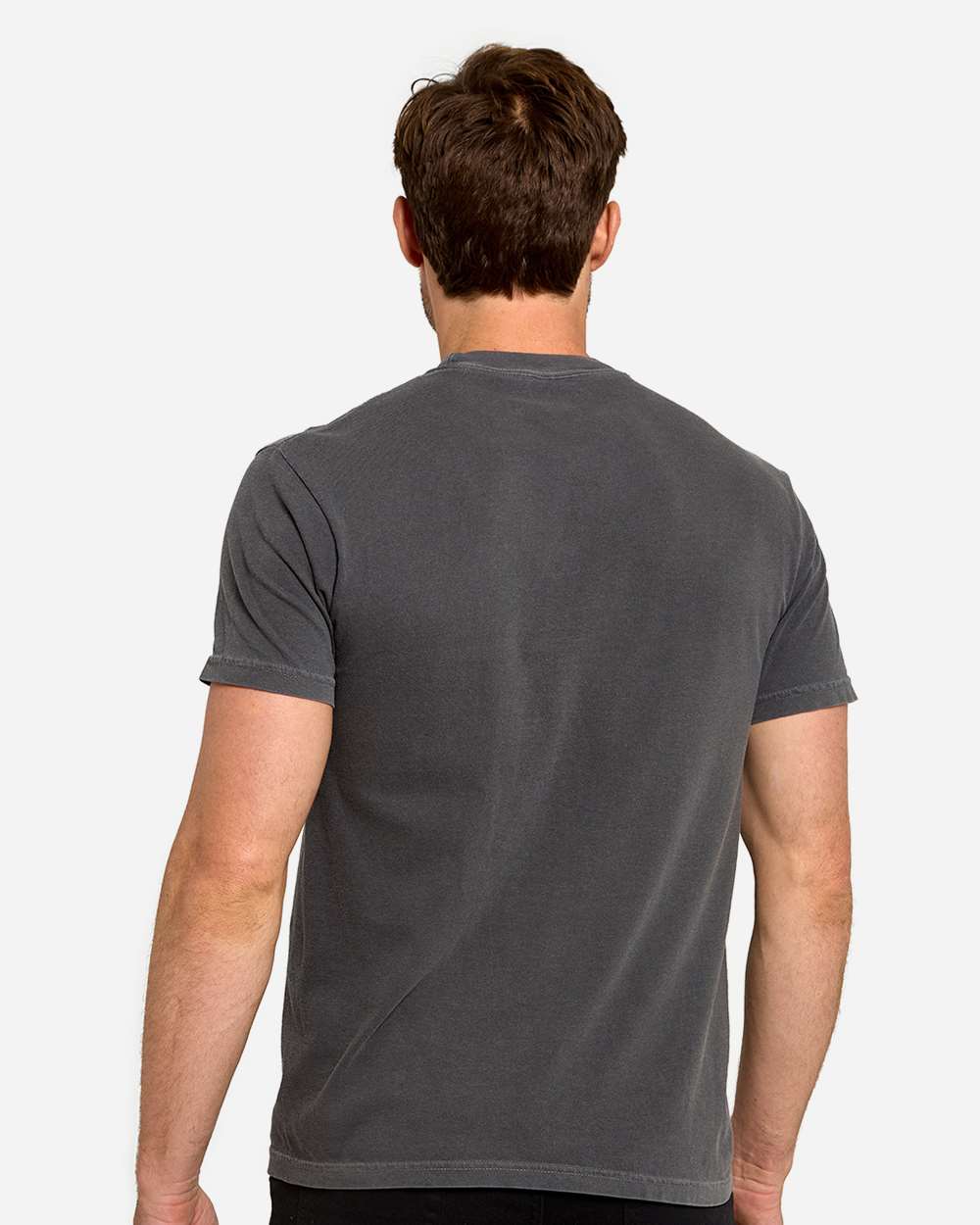 Unisex Colors Garment-Dyed T-Shirt - OnModelBack - B807E0133 - Gunmetal