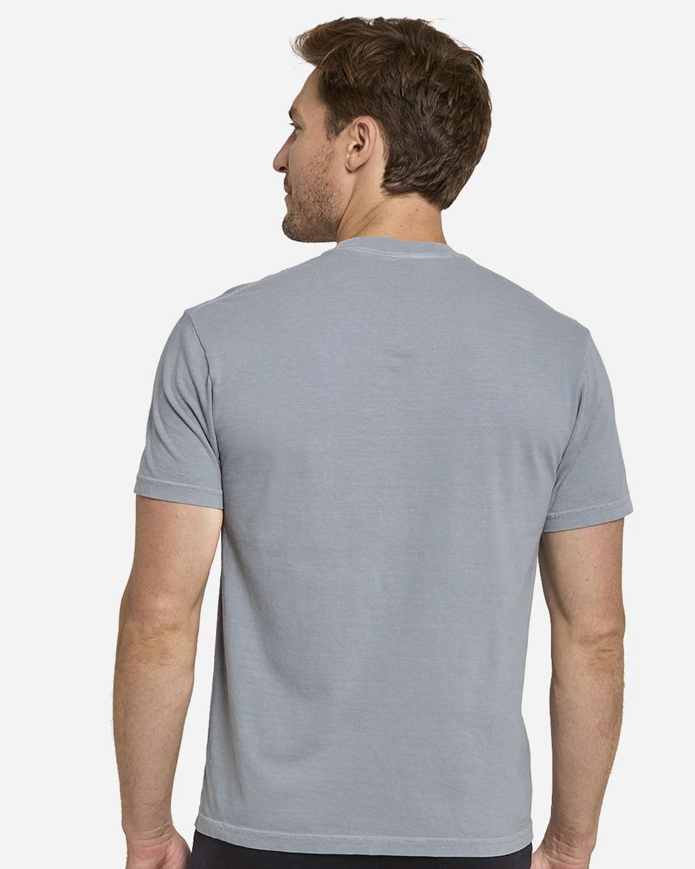 Unisex Colors Garment-Dyed T-Shirt - OnModelBack - B807E0163 - Smoke