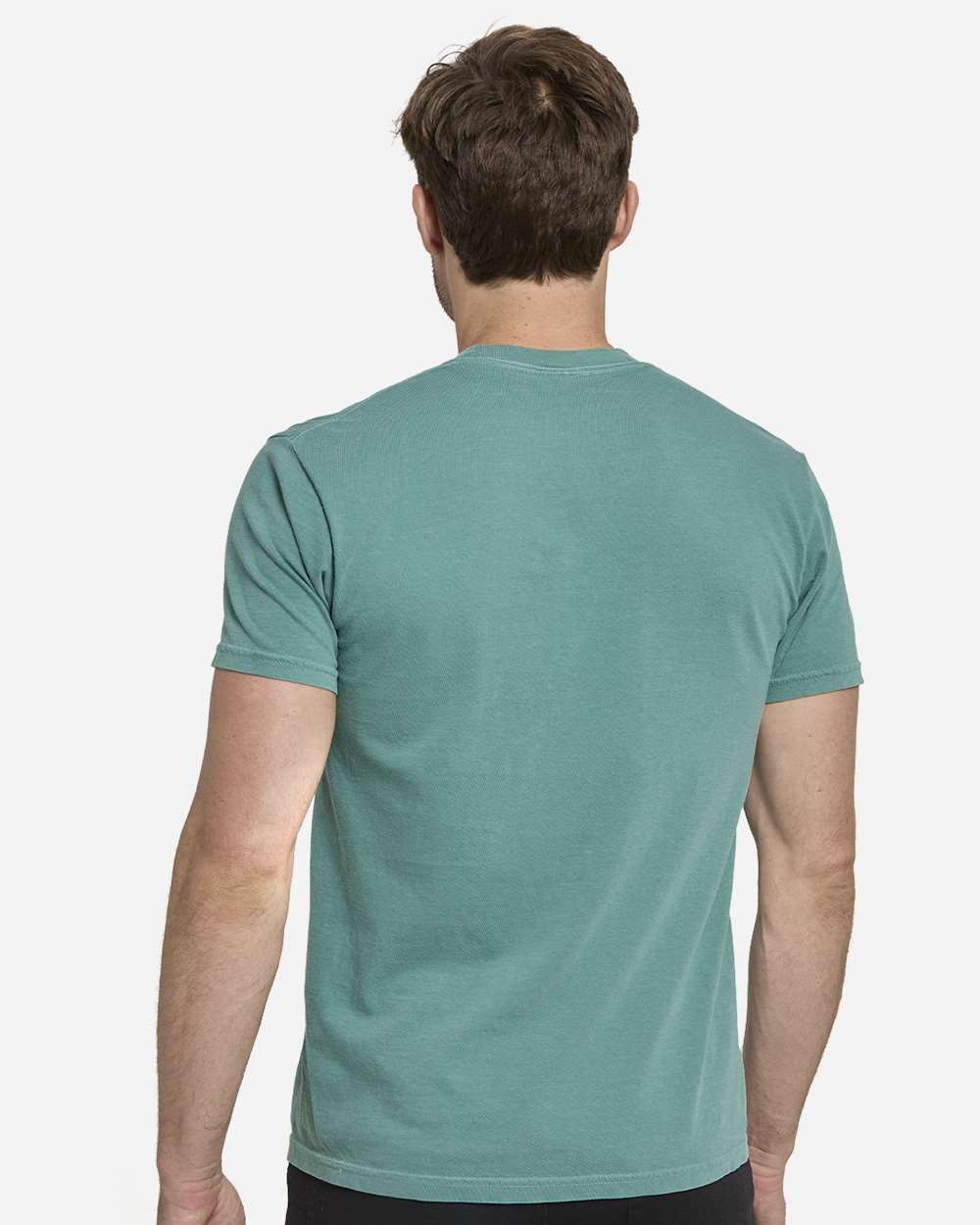 Unisex Colors Garment-Dyed T-Shirt - OnModelBack - B807E0173 - Seafoam