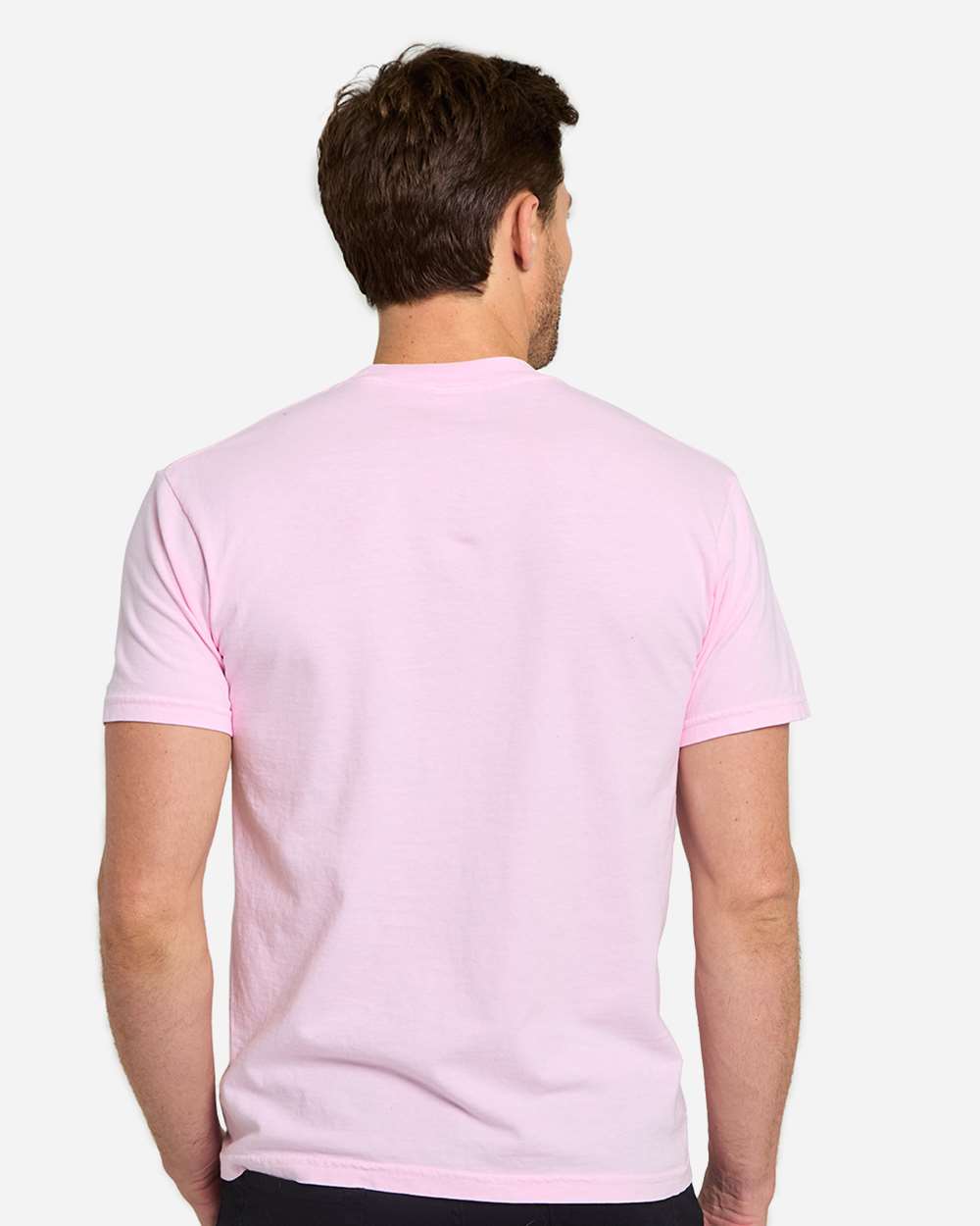 Unisex Colors Garment-Dyed T-Shirt - OnModelBack - B807E0303 - Cotton Candy