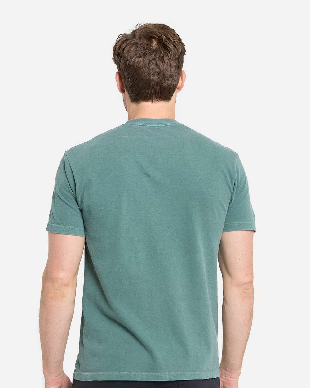 Unisex Colors Garment-Dyed T-Shirt - OnModelBack - B807E0373 - Deep Ocean