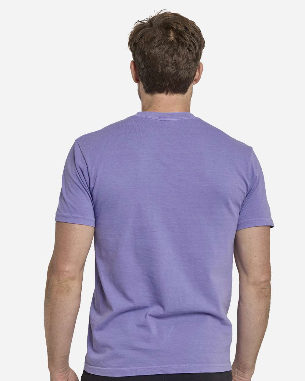 Unisex Colors Garment-Dyed T-Shirt - OnModelBack - B807E0573 - Violet