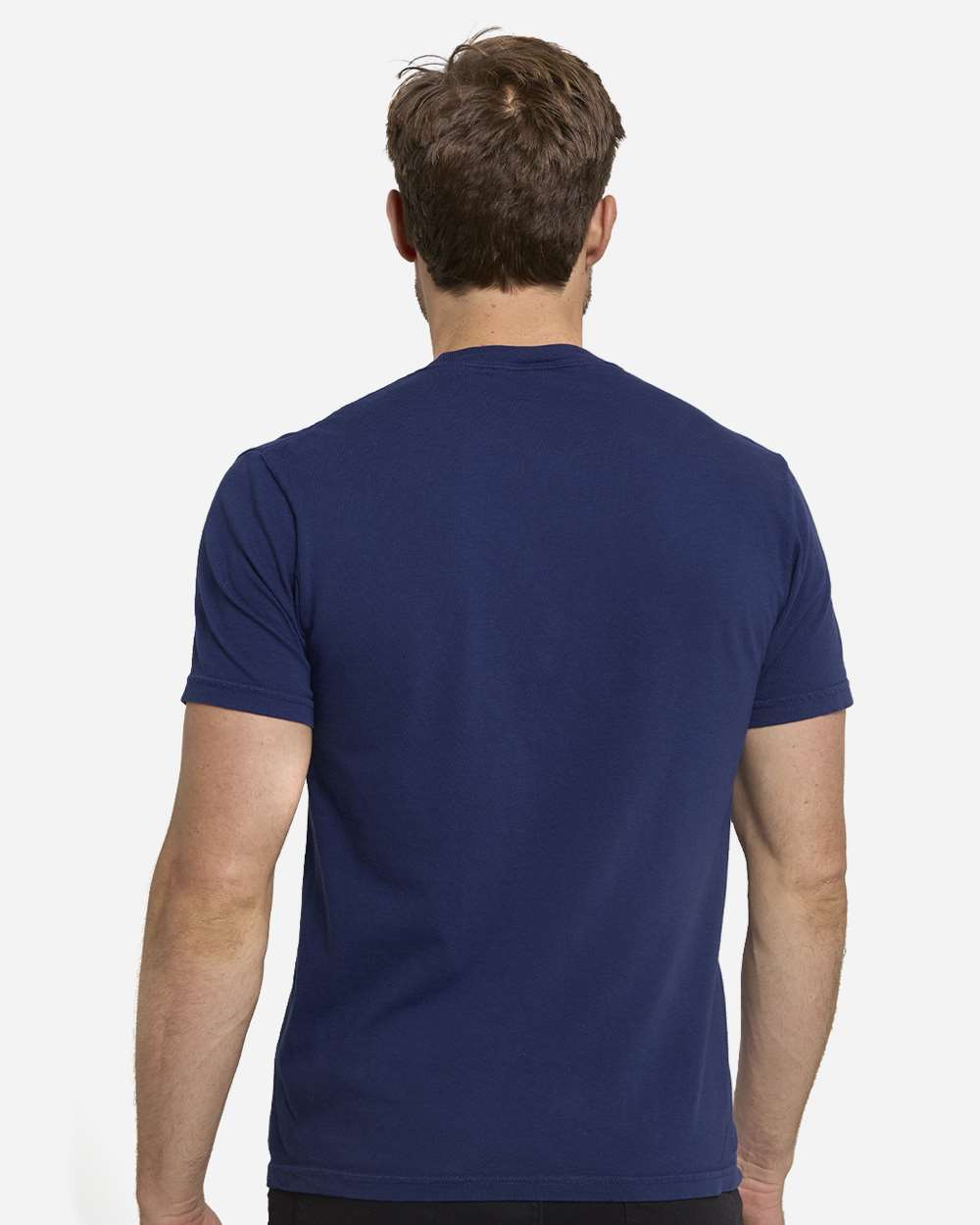 Unisex Colors Garment-Dyed T-Shirt - OnModelBack - B807E0653 - Navy