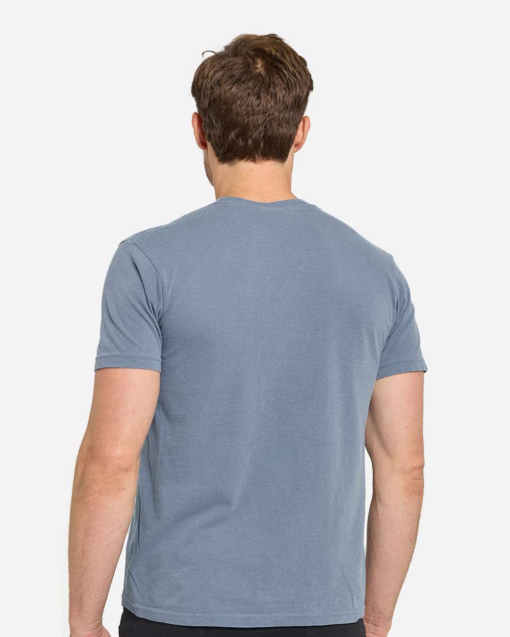 Unisex Colors Garment-Dyed T-Shirt - OnModelBack - B807E0683 - Indigo