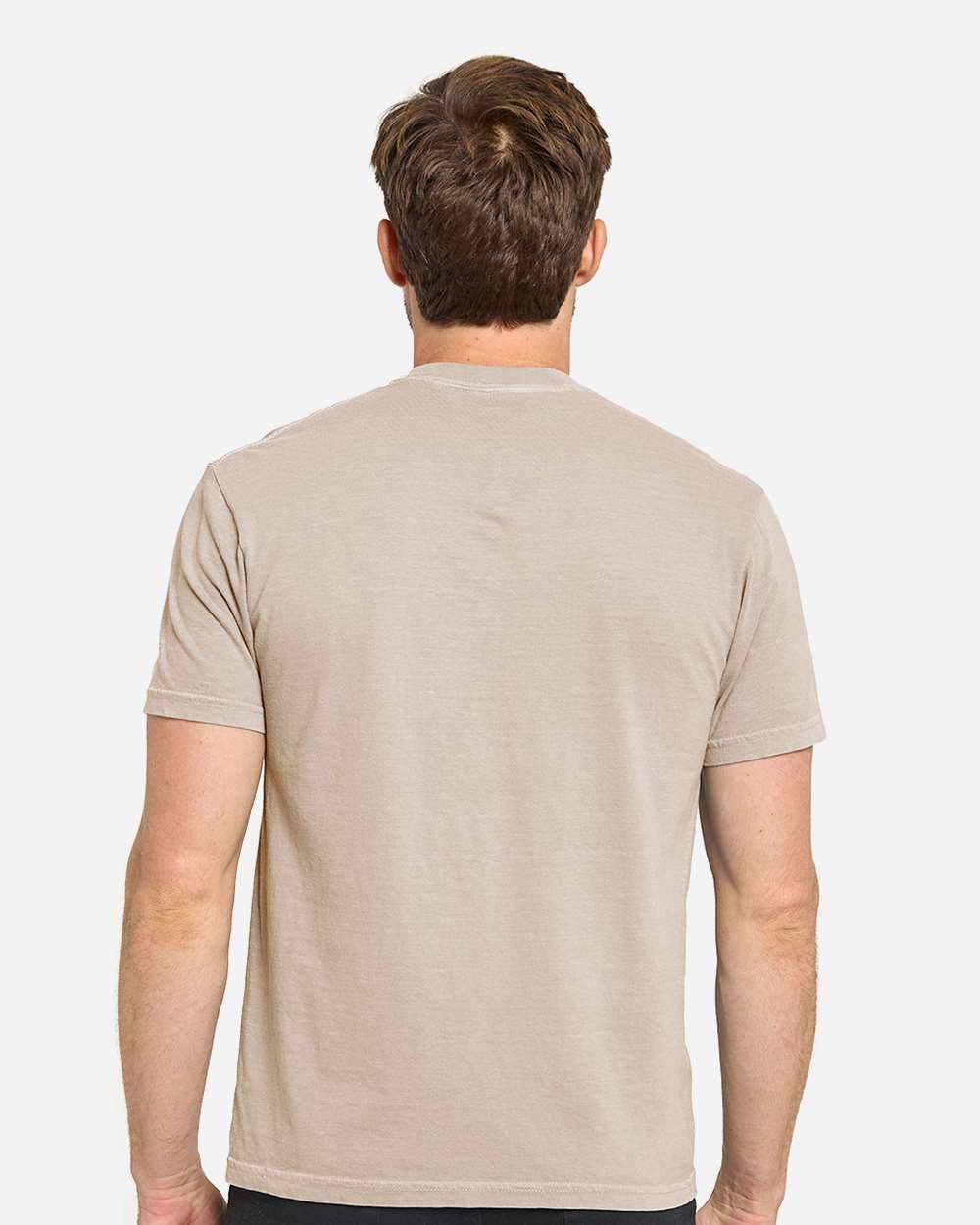 Unisex Colors Garment-Dyed T-Shirt - OnModelBack - B807E0733 - Sand