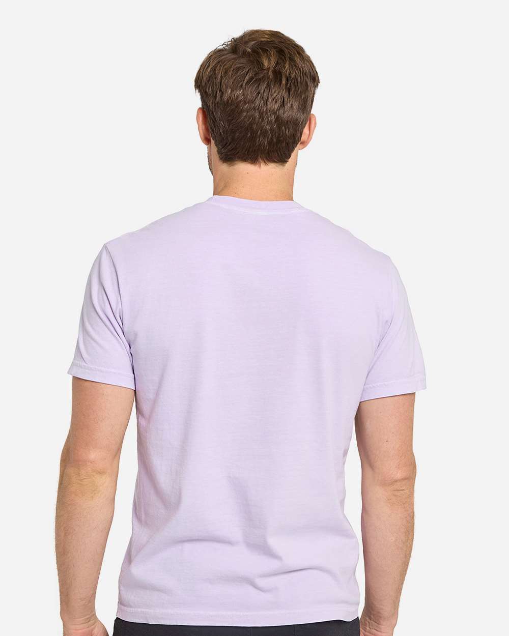 Unisex Colors Garment-Dyed T-Shirt - OnModelBack - B807E0923 - Lilac
