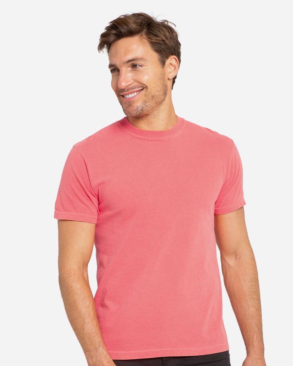 Unisex Colors Garment-Dyed T-Shirt - OnModelFront - B807E0123 - Fruit Punch