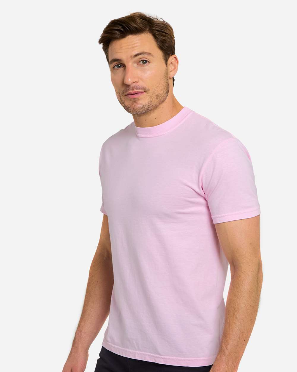 Unisex Colors Garment-Dyed T-Shirt - OnModelSide - B807E0303 - Cotton Candy