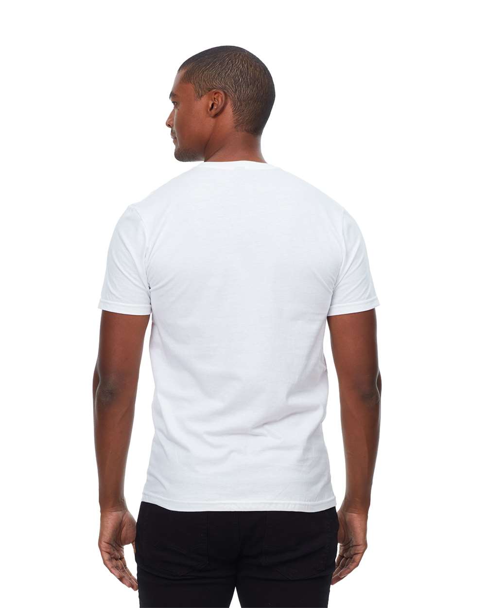 Unisex Epic CVC T-Shirt - OnModelBack - B813E0002 - Solid White