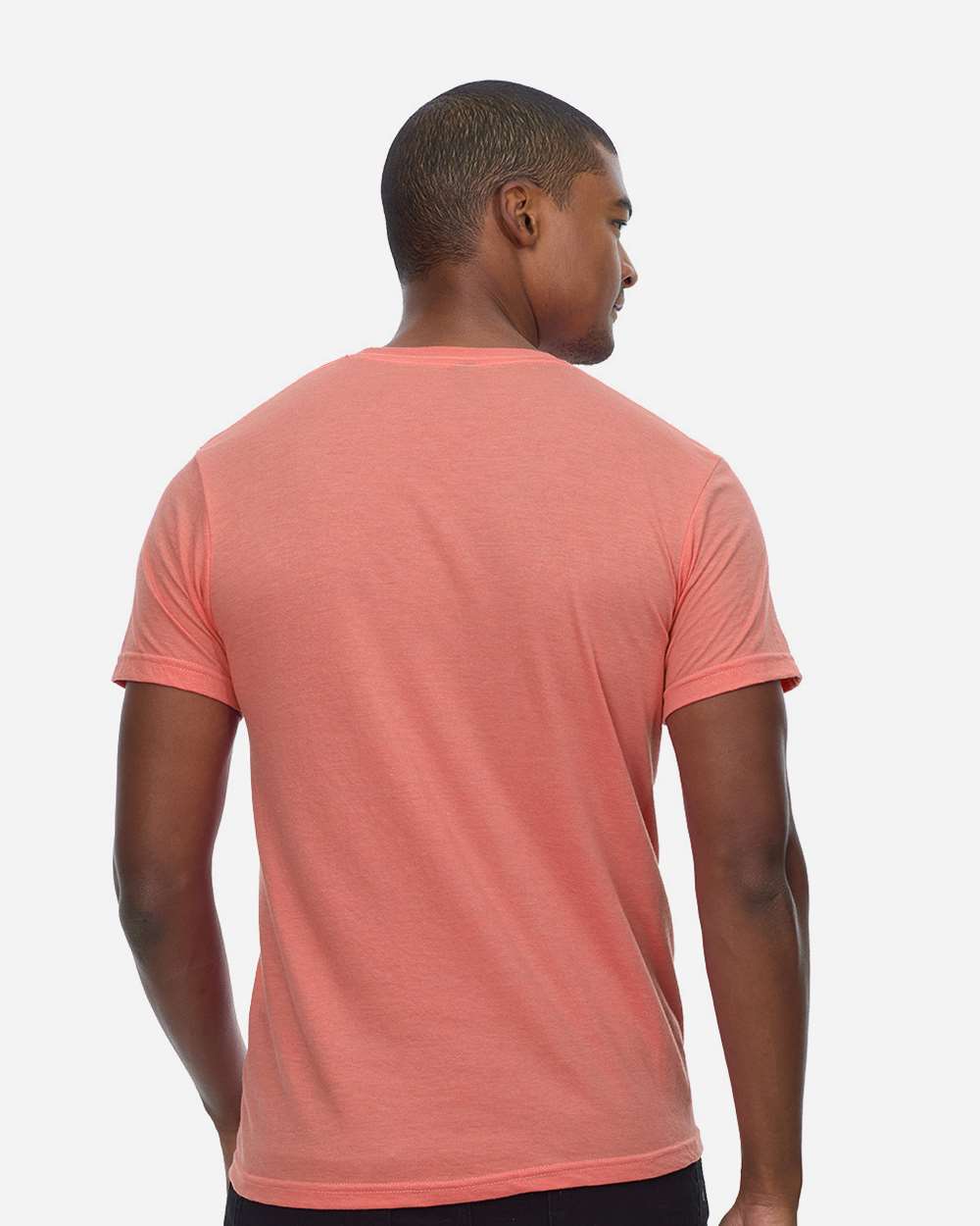 Unisex Epic CVC T-Shirt - OnModelBack - B813E0432 - Heather Sunset