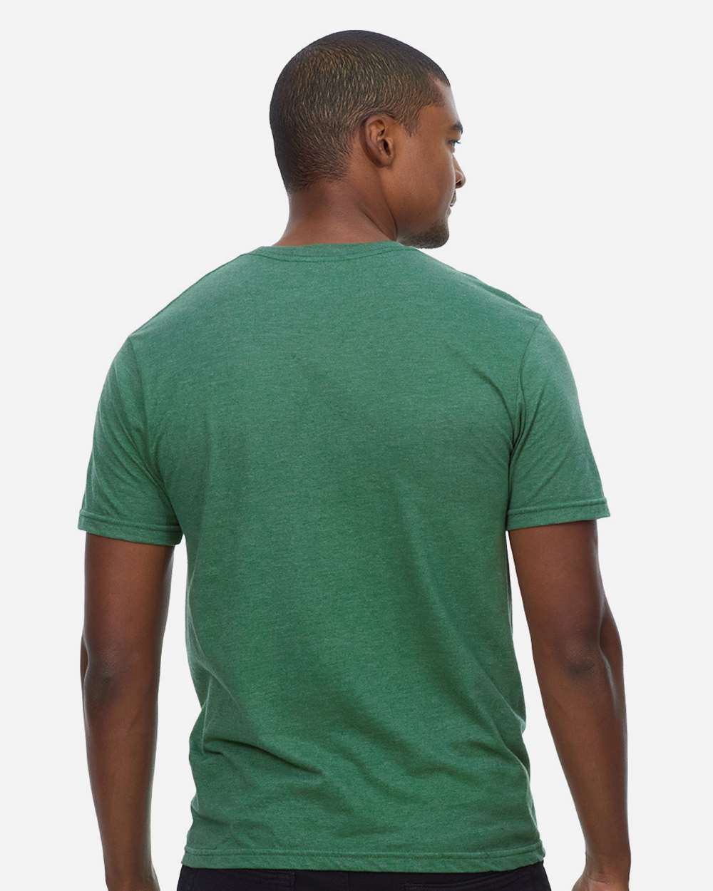 Unisex Epic CVC T-Shirt - OnModelBack - B813E0602 - Heather Kelly Green