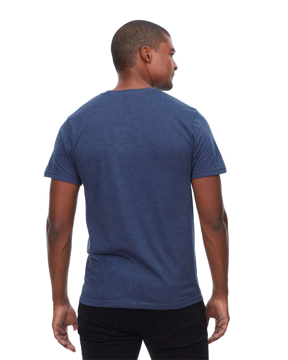 Unisex Epic CVC T-Shirt - OnModelBack - B813E0652 - Heather Navy