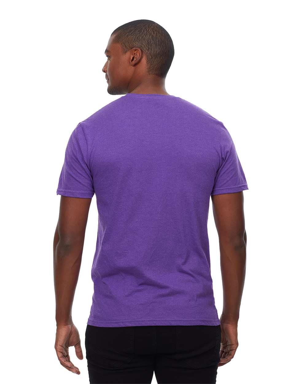 Unisex Epic CVC T-Shirt - OnModelBack - B813E0672 - Heather Purple