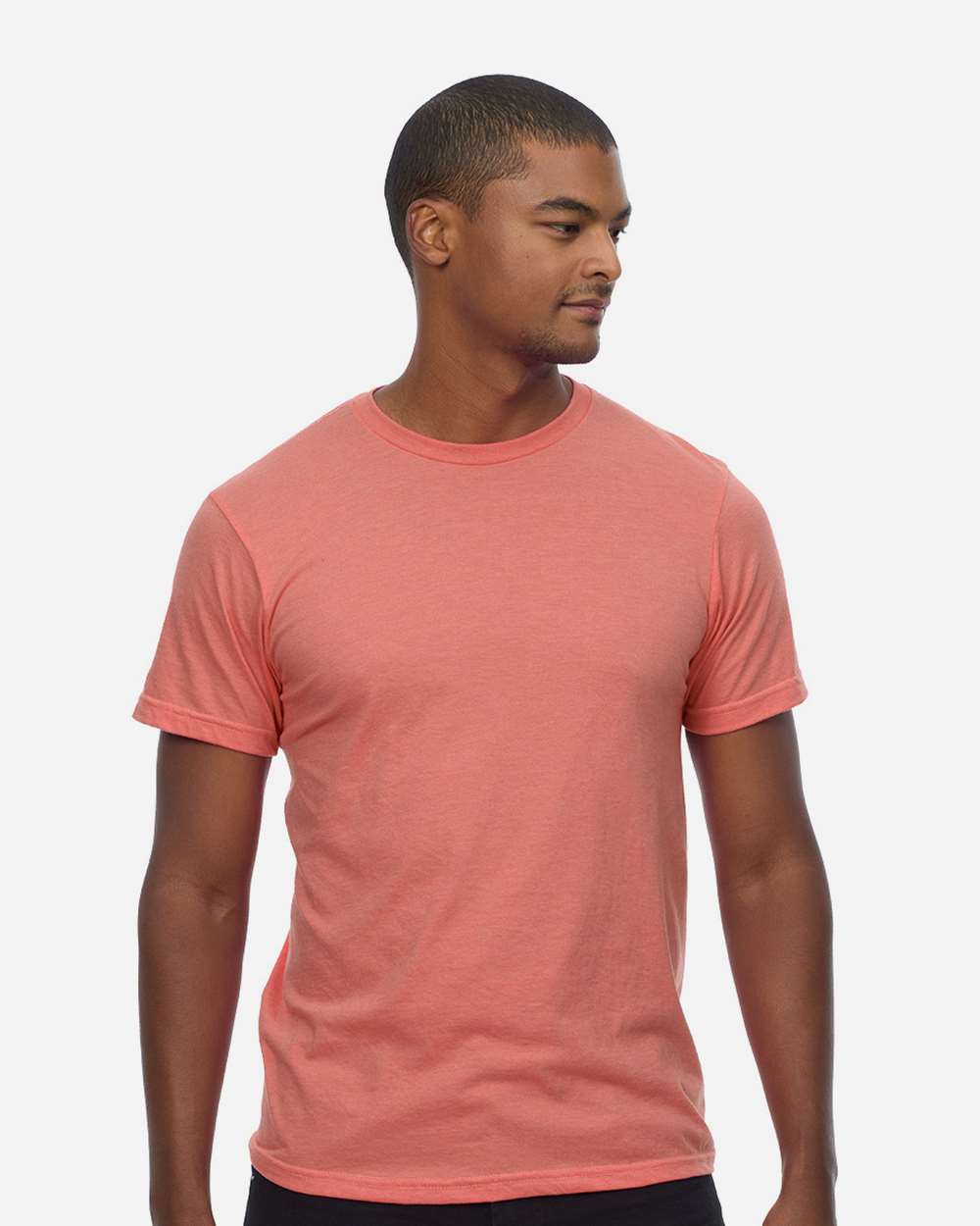 Unisex Epic CVC T-Shirt - OnModelFront - B813E0432 - Heather Sunset