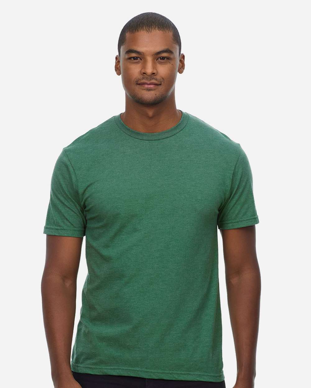 Unisex Epic CVC T-Shirt - OnModelFront - B813E0602 - Heather Kelly Green