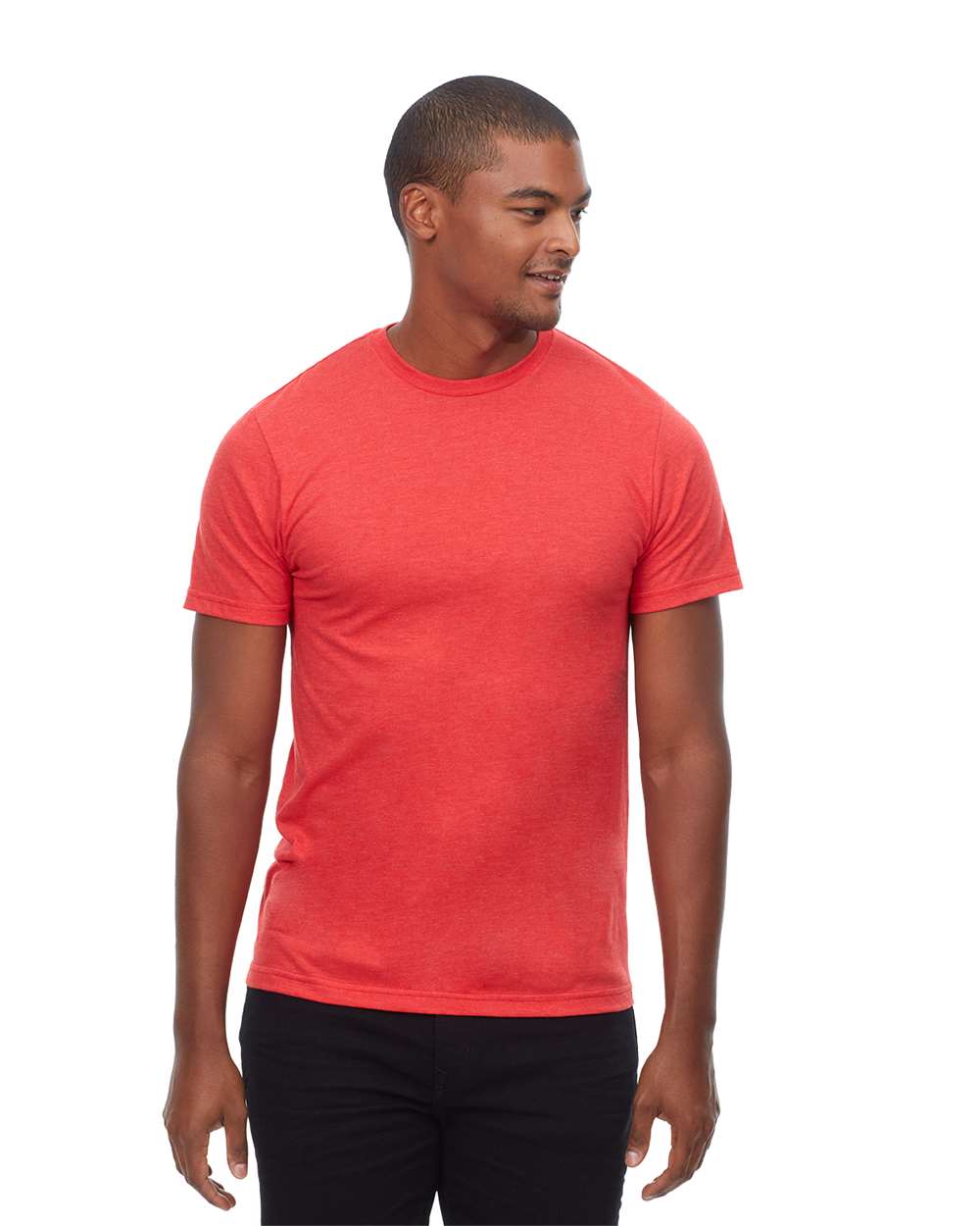 Unisex Epic CVC T-Shirt - OnModelFront - B813E0702 - Heather Red