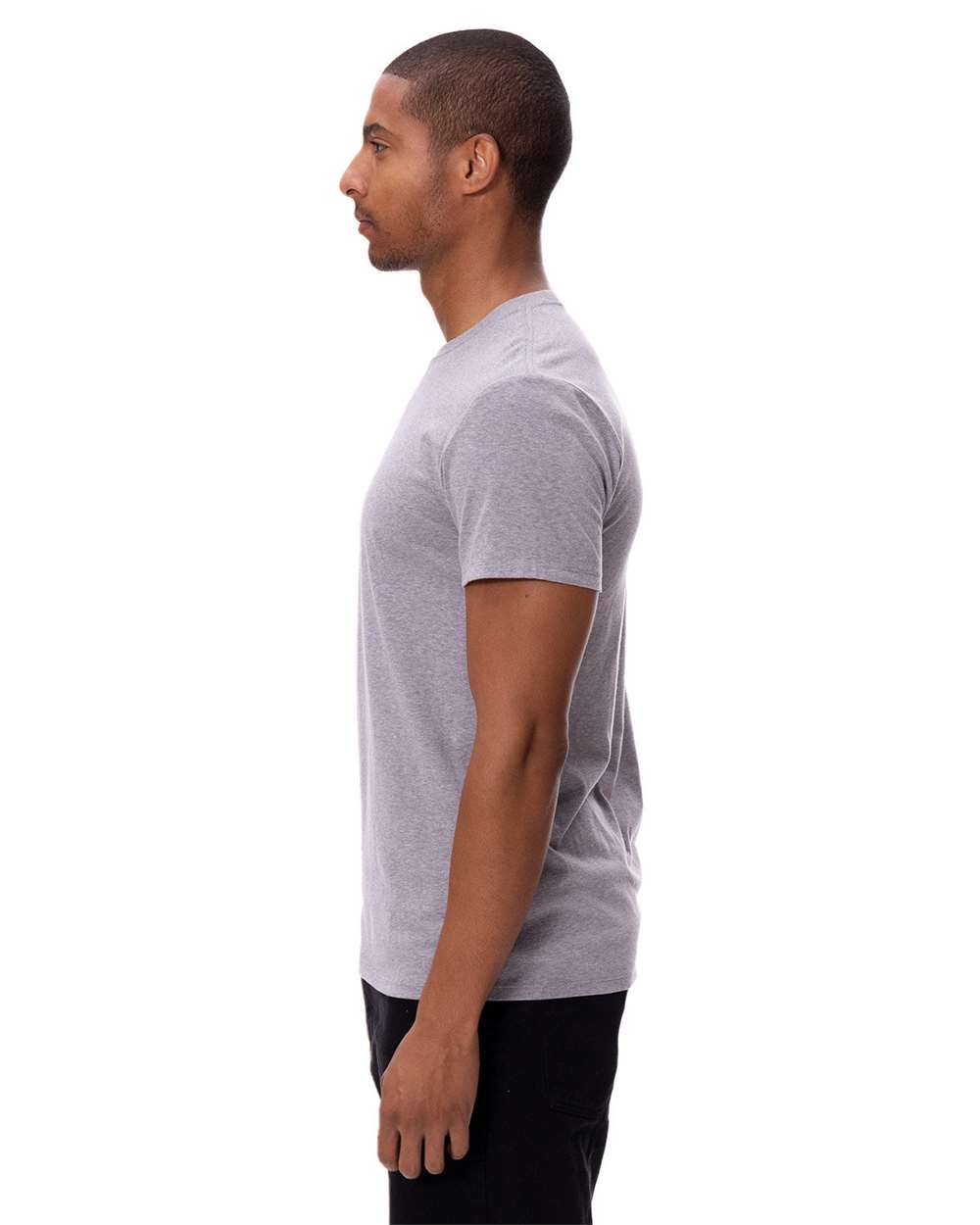 Unisex Ultimate T-Shirt - OnModelSide - B777E0352 - Heather Grey