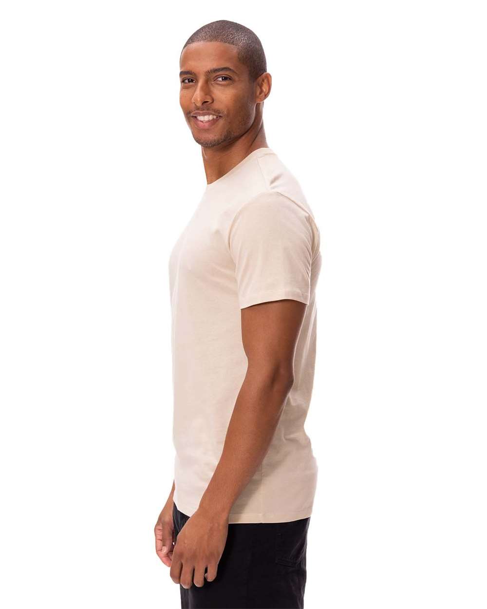 Unisex Ultimate T-Shirt - OnModelSide - B777E0732 - Sand