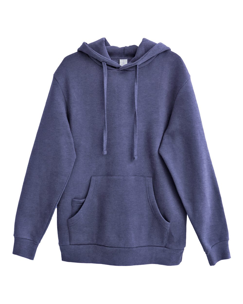 Unisex Epic Fleece Pullover Hooded Sweatshirt - Front - B815E0653 - Heather Navy