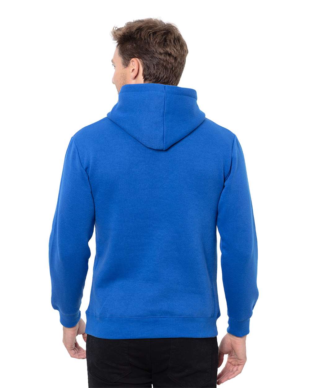 Unisex Epic Fleece Pullover Hooded Sweatshirt - OnModelBack - B815E0753 - Royal