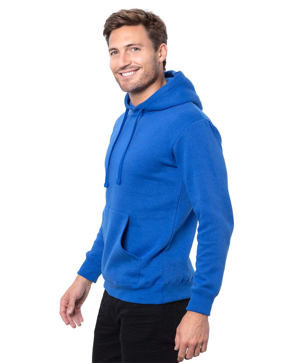Unisex Epic Fleece Pullover Hooded Sweatshirt - OnModelSide - B815E0753 - Royal
