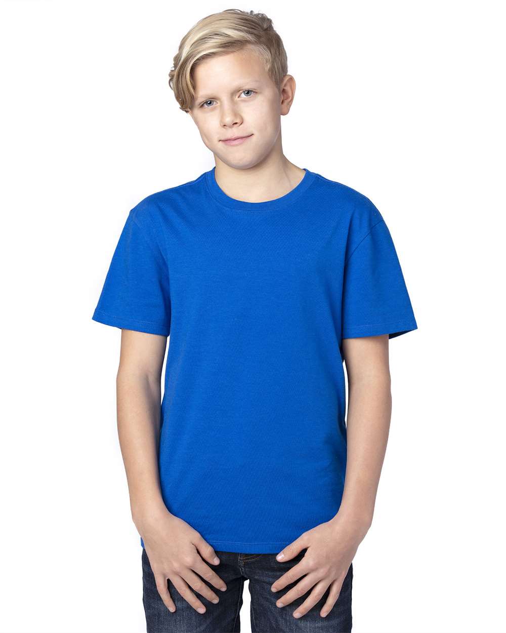Youth Ultimate CVC T-Shirt - OnModelFront - B804E0752 - Royal
