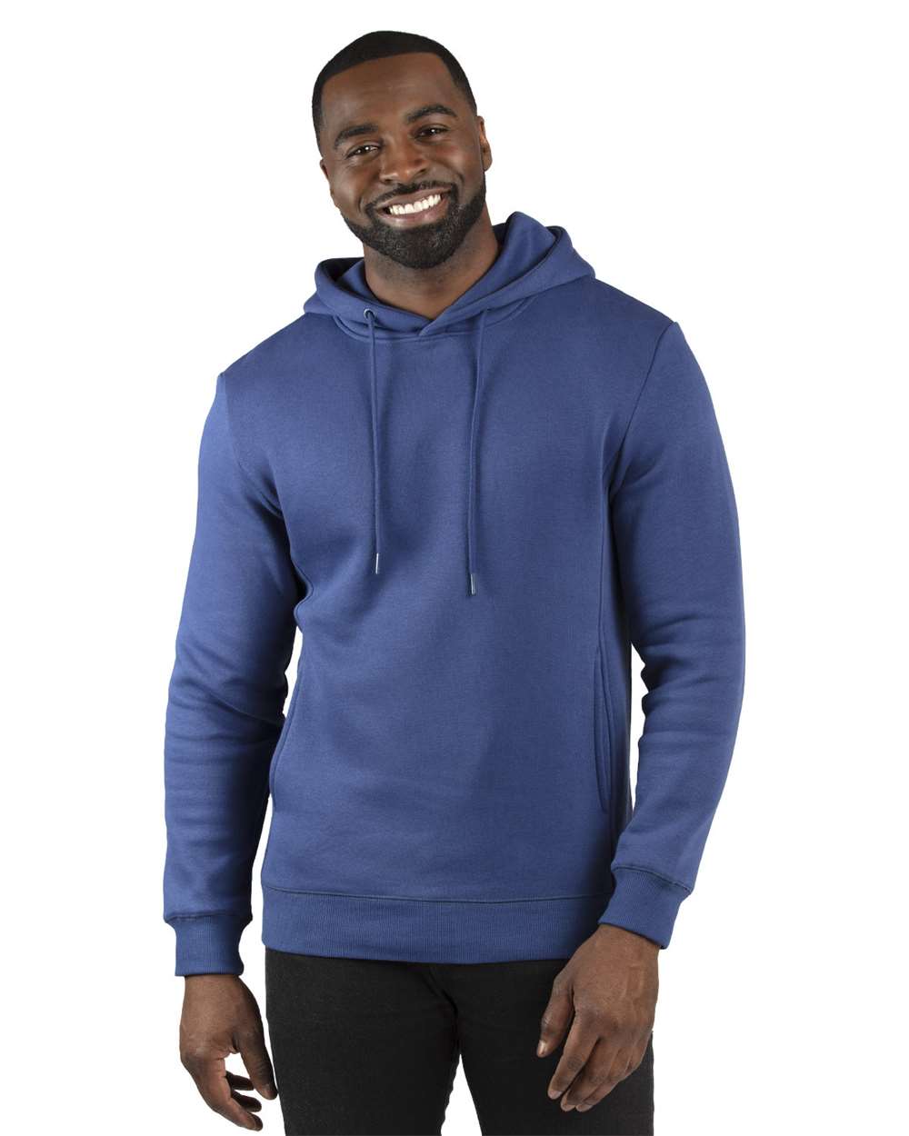 Unisex Ultimate Fleece Pullover Hooded Sweatshirt - OnModelFront - B789E0652 - Navy
