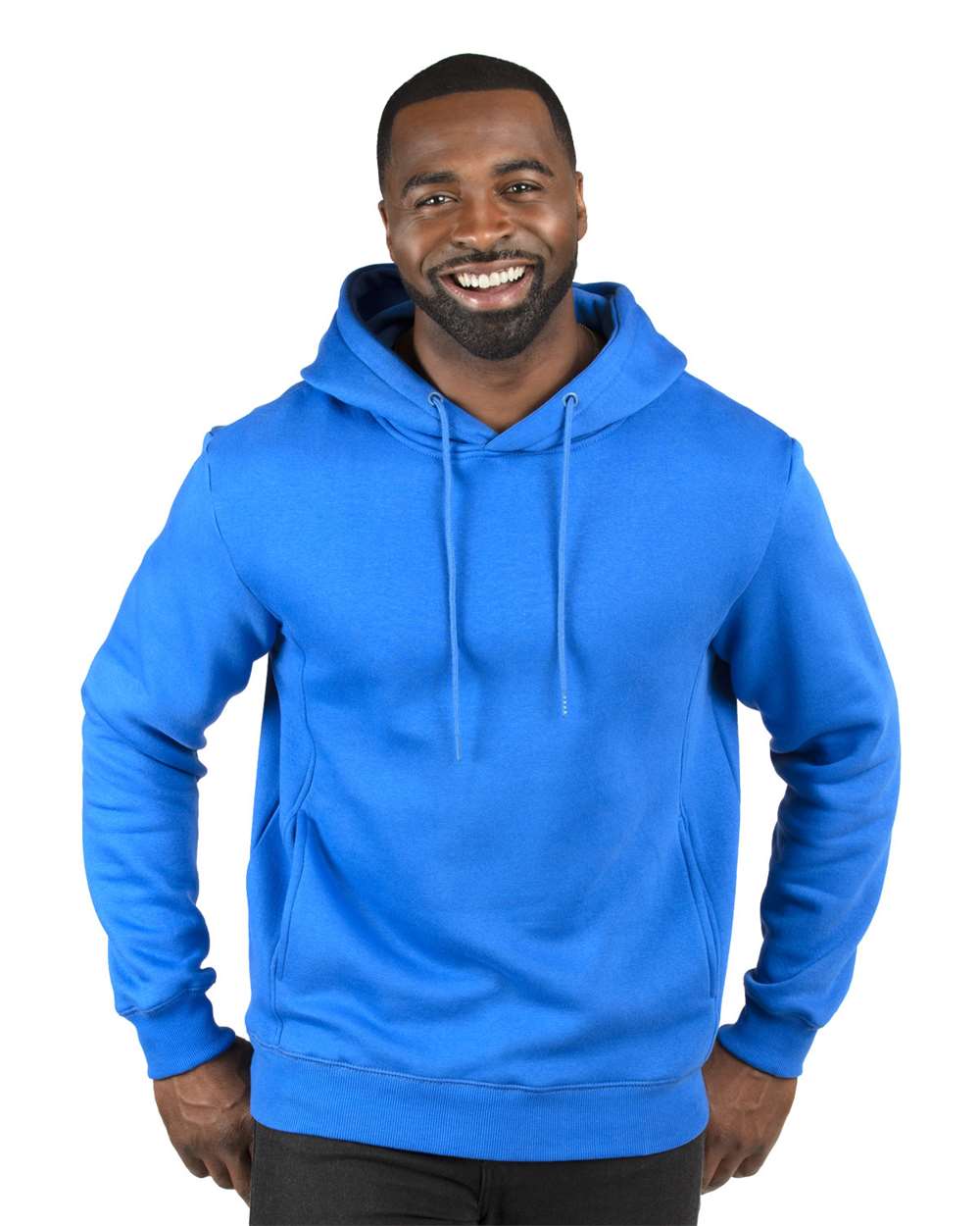 Unisex Ultimate Fleece Pullover Hooded Sweatshirt - OnModelFront - B789E0752 - Royal