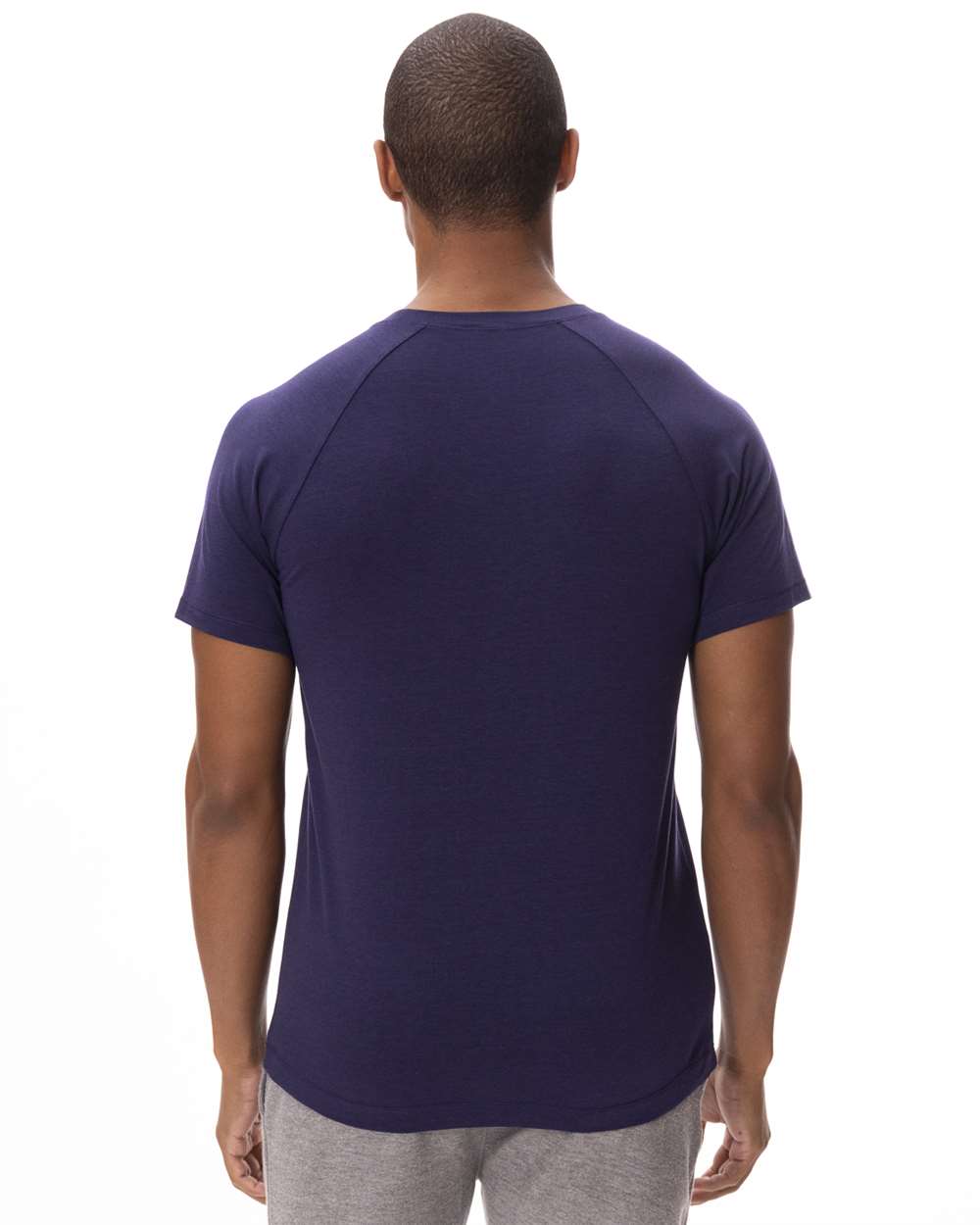 Unisex Impact Raglan T-Shirt - OnModelBack - B800E0652 - Navy