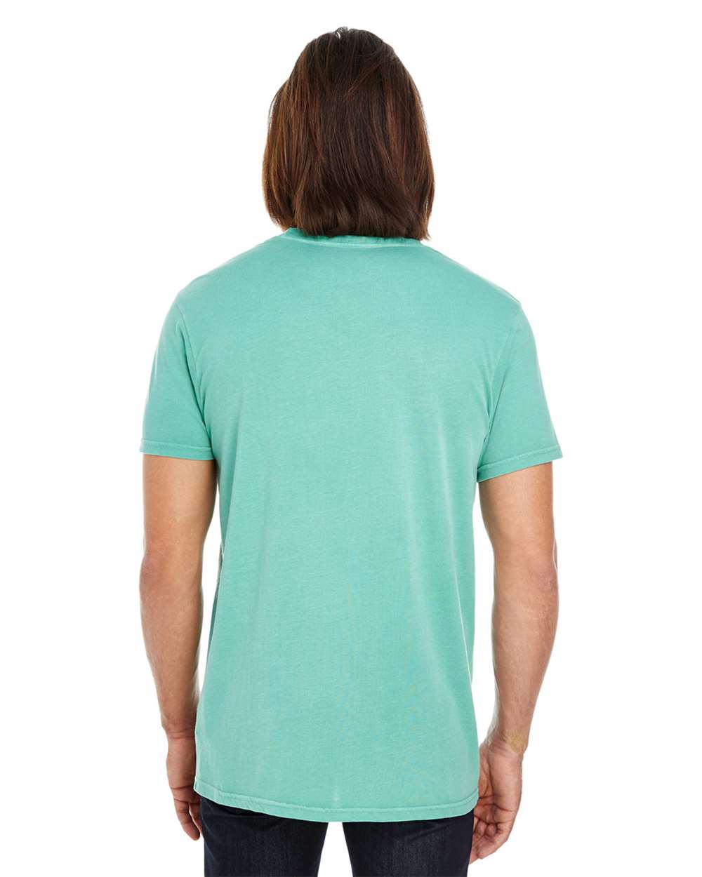 Unisex Pigment Dye T-Shirt - OnModelBack - B863E0172 - Seafoam
