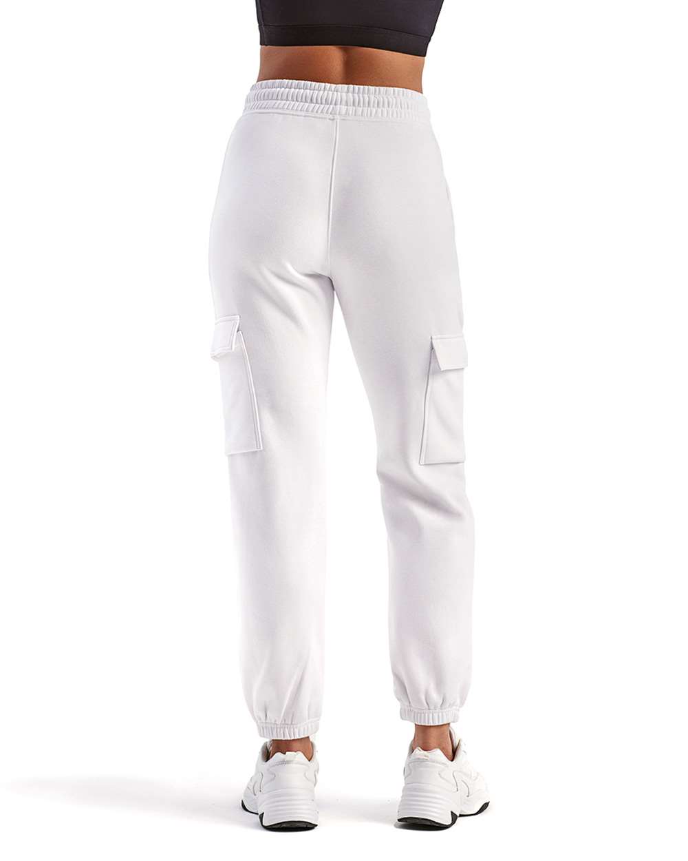 Unisex Riley Cargo Joggers - OnModelBack - B868A2002 - White